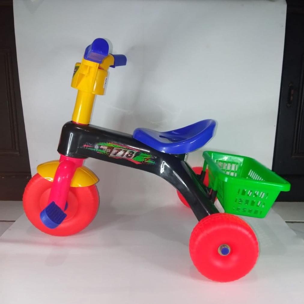 Mainan Sepeda Anak Roda Tiga Sepedah Roda 3 Plastik Mainan Edukasi Anak Laki Perempuan