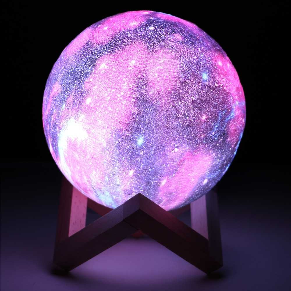 Bergaransi ! Coquimbo Lampu Tidur 3D Printed Moon Night Light Table Lamp - 3DPSL