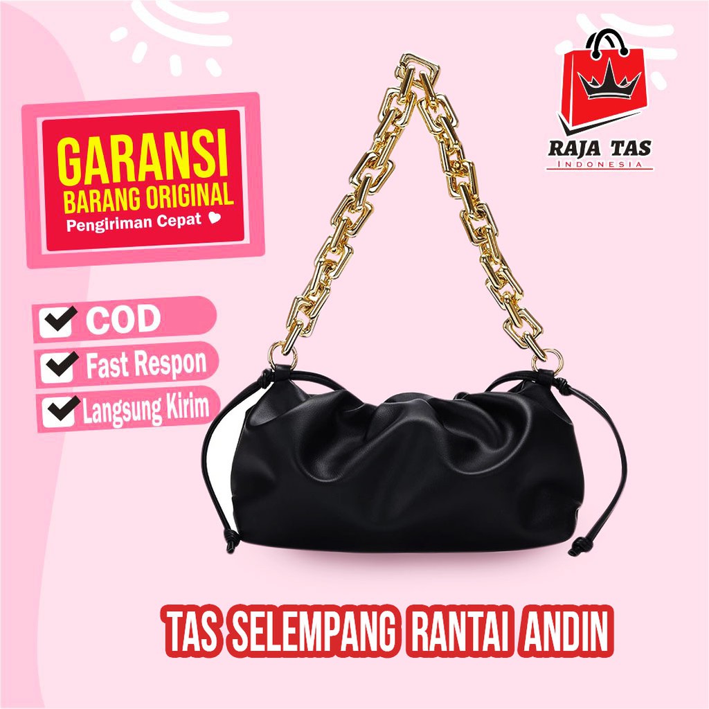 Tas selempang wanita kekinian sling bag ysl remaja rantai cewek terbaru ANDIN