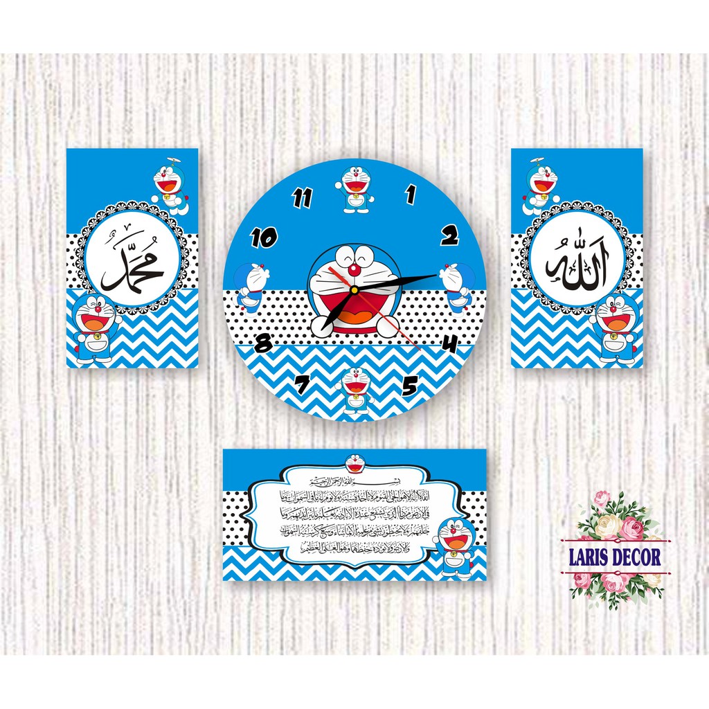 Jam dinding 1 PAKET Doraemon