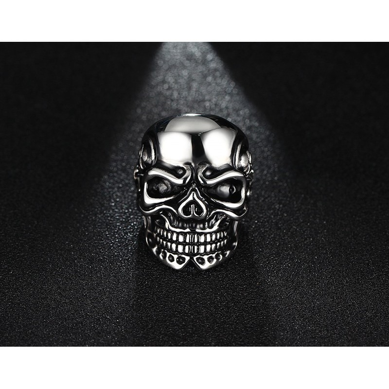 Cincin Pria Cowok Titanium 316L Tengkorak Keren Import CP014 punk series