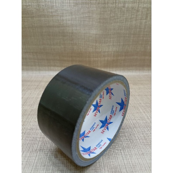 Lakban Plakban Isolasi Besar Cloth Tape Kain 2 inch 48mm 6 Meter Hitam Merah Hijau Kuning Silver Biru