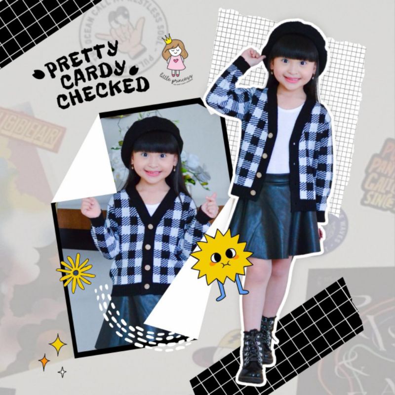 Cardigan Anak Pretty Cardy Cheked