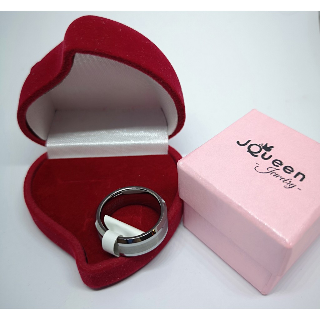 Cincin Single Pria Cowok Tungsten Carbid CP007 Kualitas bagus Cocok Hadiah