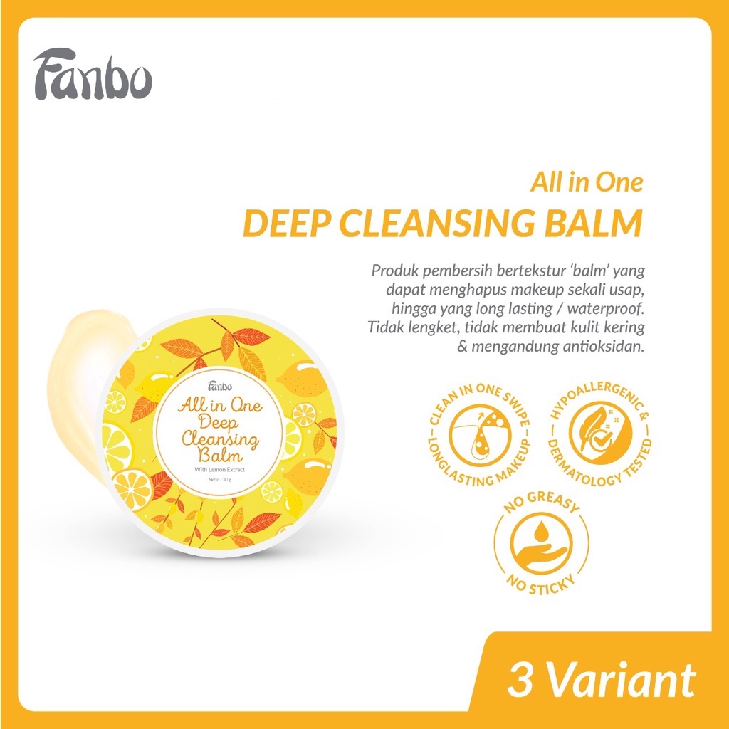 ★ BB ★ Fanbo All in One Deep Cleansing Balm - Pembersih Make up (Balm) - 30gr