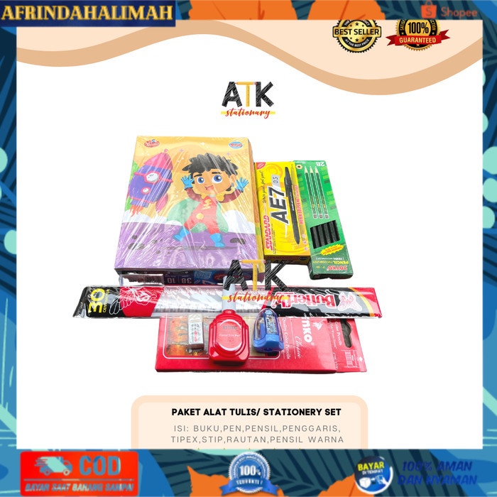 

[TERBARU] Paket Alat Tulis Murah Sekolah Set / Stationery Set Back To School atk