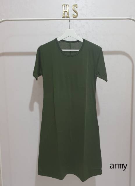 DRESS LONG MAVY POLOS/DRESS CASUAL WANITA