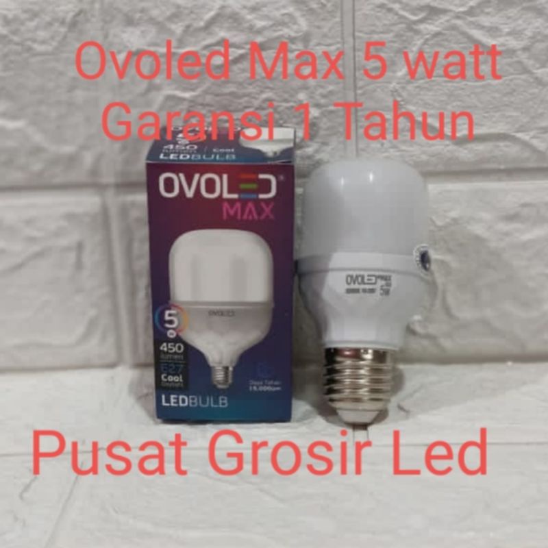 OVOLED MAX 5 WATT Lampu Led Kapsul Garansi 1 Tahun Cahaya Putih