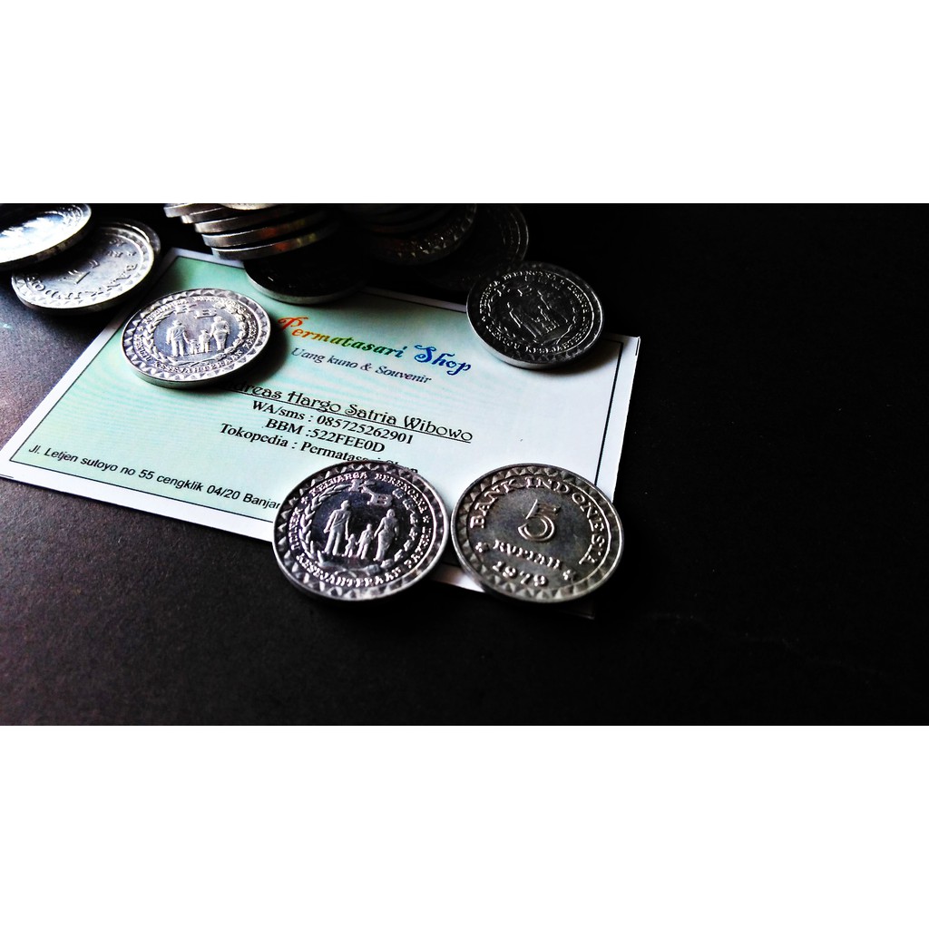 Uang Kuno Lama Jadul 5 Rupiah Koin