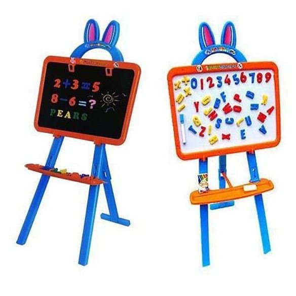 

learning easel 3in1 mainan papan tulis kelinci anak board edukasi new