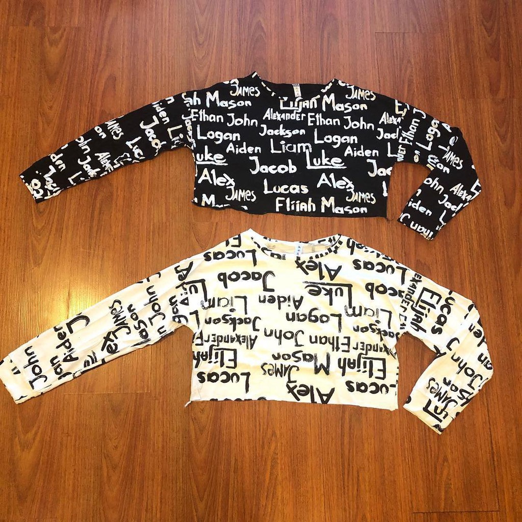 LV TOP JACOB CV / Atasan Kaos Lengan Panjang Pakaian Wanita