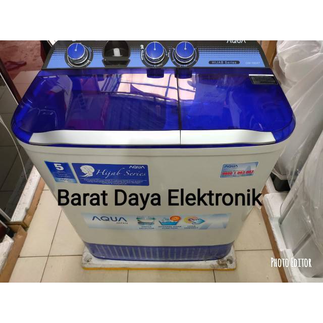 AQUA Mesin Cuci 2 Tabung KAPASITAS 7 KG Twin Tub QW-760XT/ 750XT / 751 XT / 781 XT / 755 XT Mesin Cuci Aqua Japan