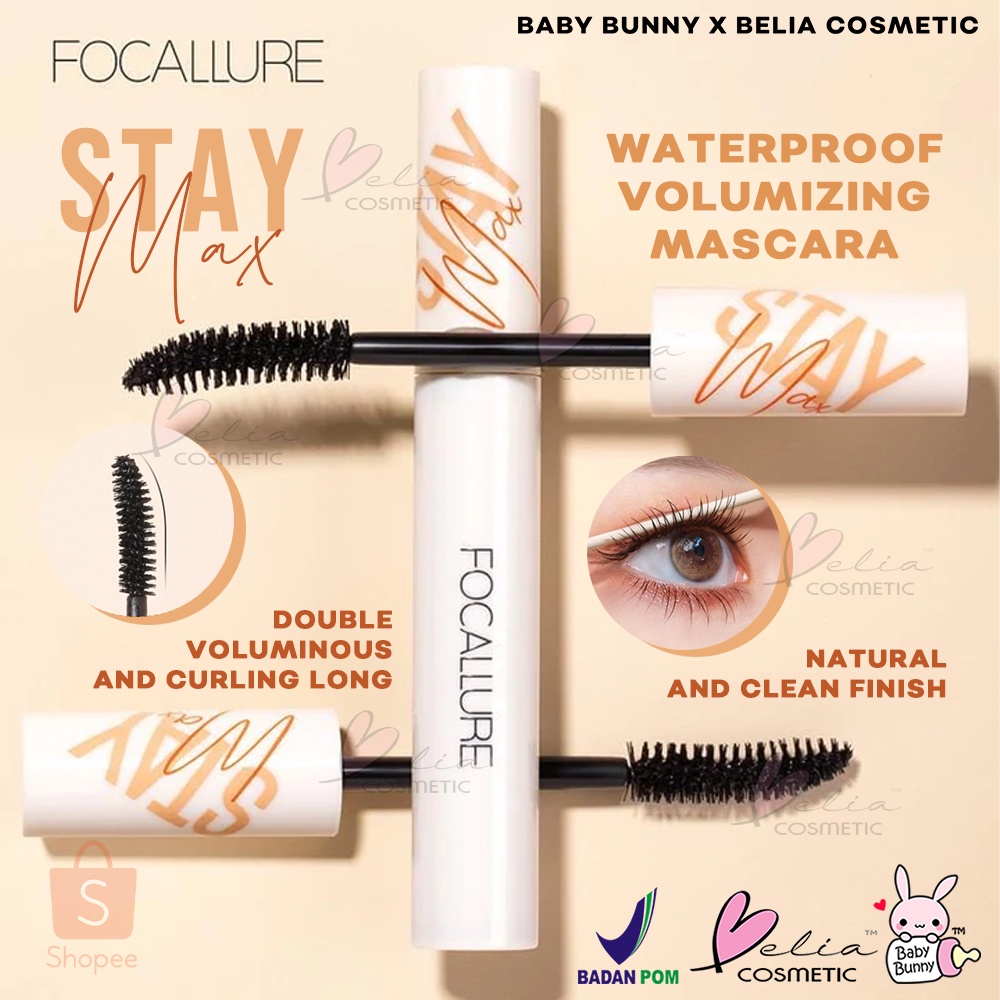 ❤ BELIA ❤ FOCALLURE Waterpoof Volumizing Mascara FA148 | Curling Thick Mascara Waterproof Black Lash Eyelash Extension Mascara | BPOM