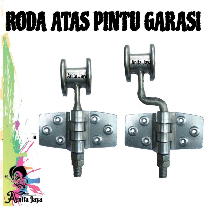 roda atas besar  pintu garasi mirip wina dan handerson