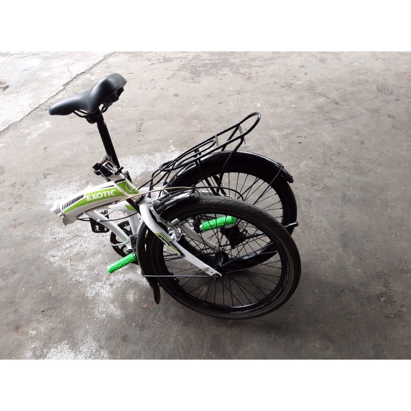 sepeda lipat 20 exotic 7 speed shimano second mulus