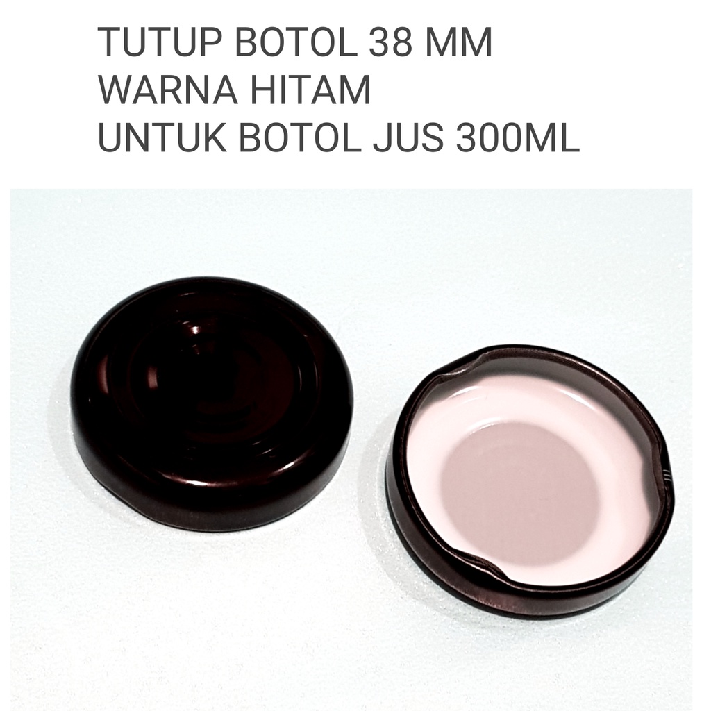 300 ml Botol Jus Kaca 300ml  + tutup  tutup hitam  BARU  / botol juice kaca / Botol susu / BOTOL BARU