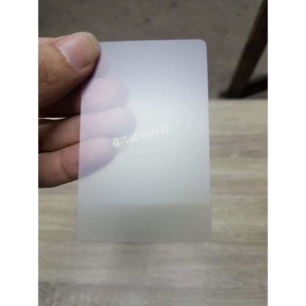 

Kartu Pvc Id Card TRANSPARANT MATTE BLANK ID CARD