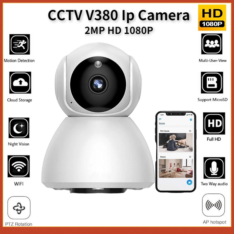 IP Camera Snowman CCTV Mini V380 Pro WIFI Wireless Kamera 2MP HD 1080P