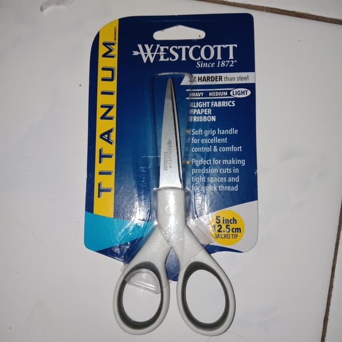 

Gunting Bahan/Gunting Titanium/Westcott Titanium Scissors 5 Inci