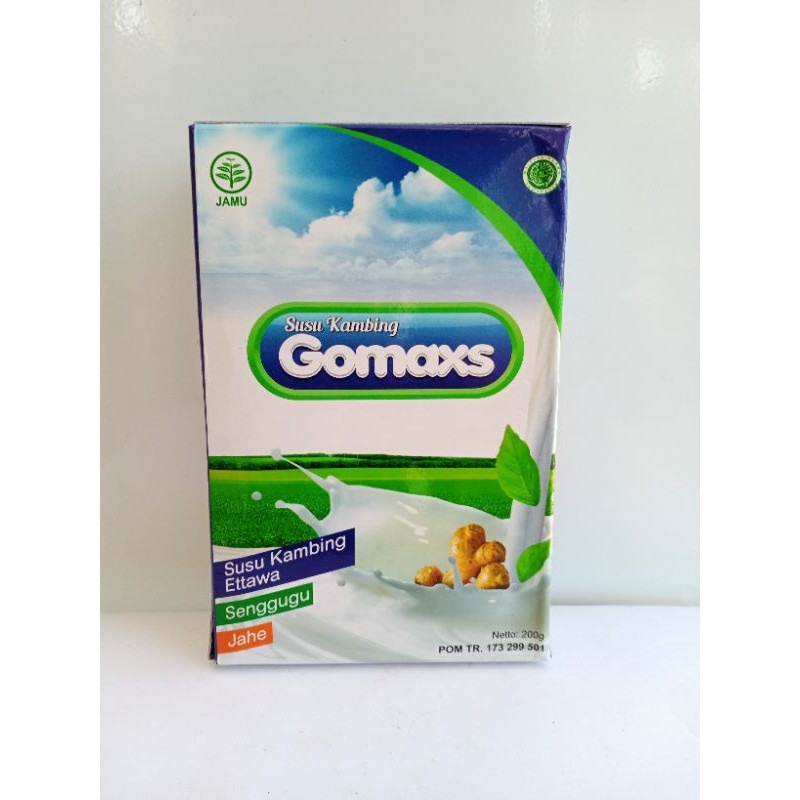

Susu kambing GOMAX plus senggugu dan jahe