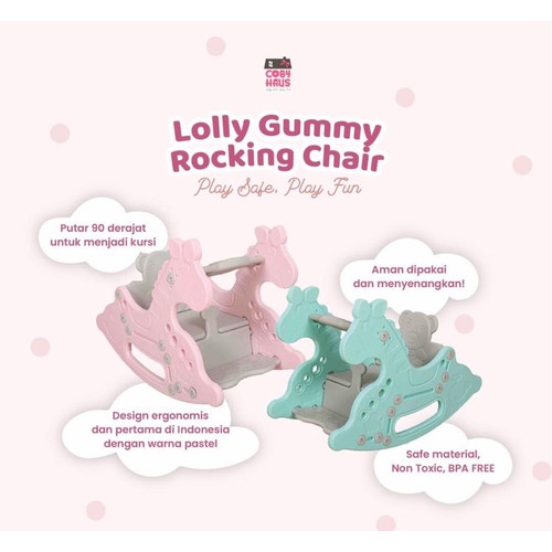 Coby Haus Lolly Gummy Rocking Chair Ride On 3in1