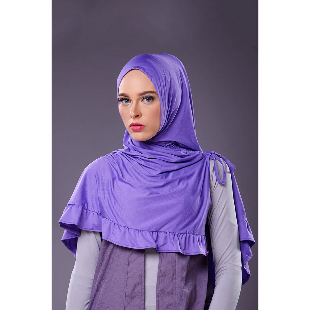 Zoya Bergo Afeerah Frill Belah dan Kerut Samping By Mezora