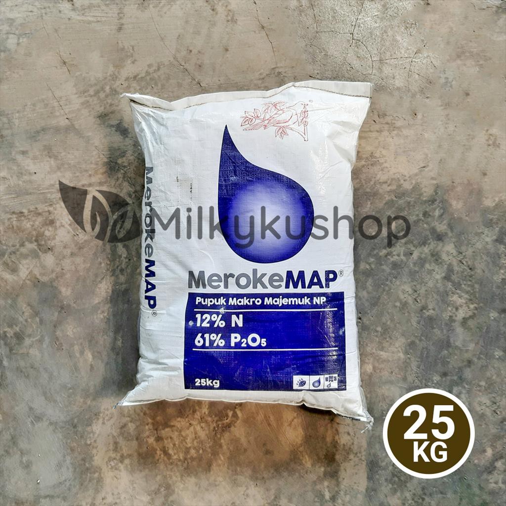 PUPUK MEROKE MAP 25 KG KEMASAN PABRIK VIA CARGO