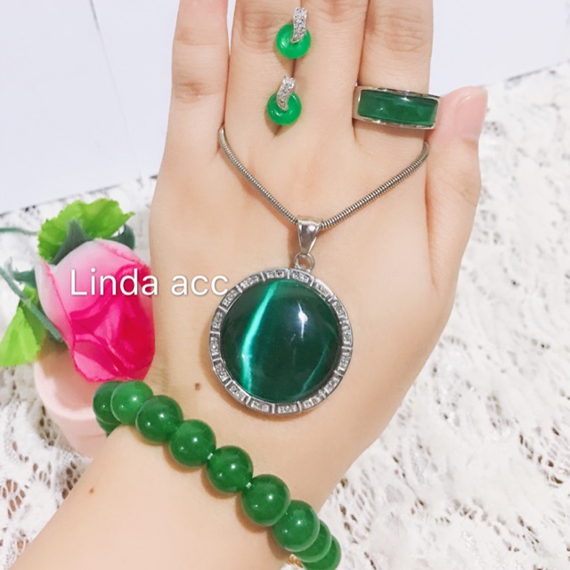 set permata giok bhanx titanium batu giok asli 8