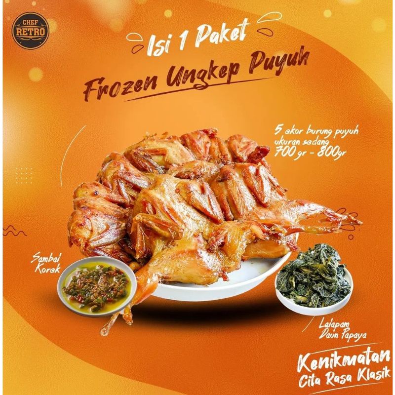 

Puyuh Ungkep Cheff Retro