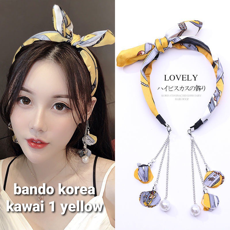 BANDO KOREA KAWAII / BANDO IMPOR / BANDANA / AKSESORIS WANITA ANTING GIWANG / IKAT RAMBUT KUNCIR