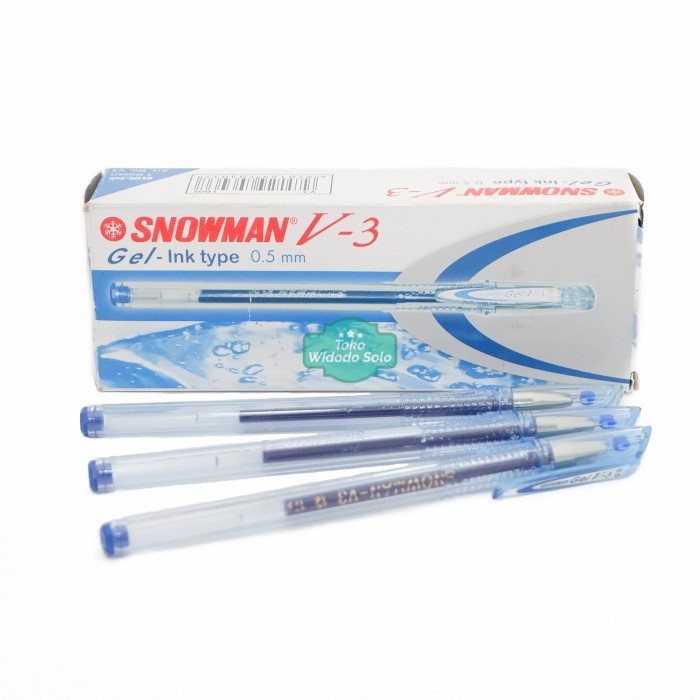 

PULPEN / BOLPEN SNOWMAN V3 BIRU / PACK