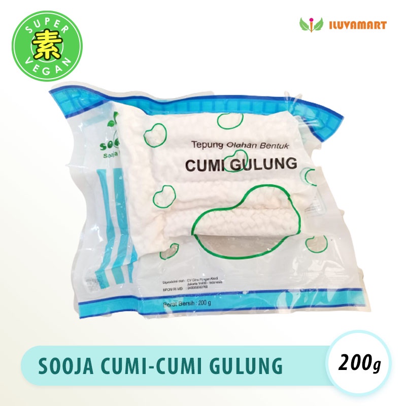 

Sooja Cumi Cumi Gulung Vegan 200gr Tepung Olahan Bentuk Cumi / Squid