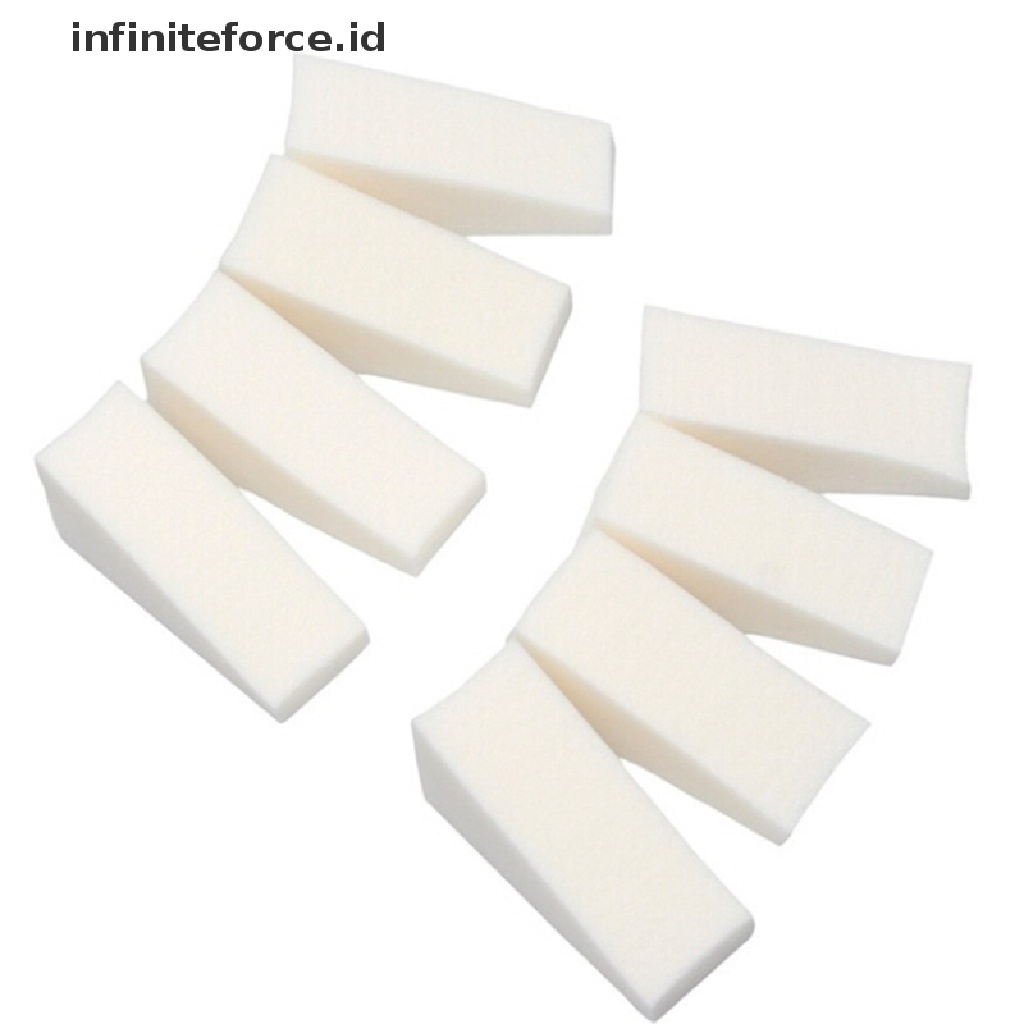 Infiniteforce.id 10pcs / Set Spons Segitiga Warna Gradasi Untuk Nail Art