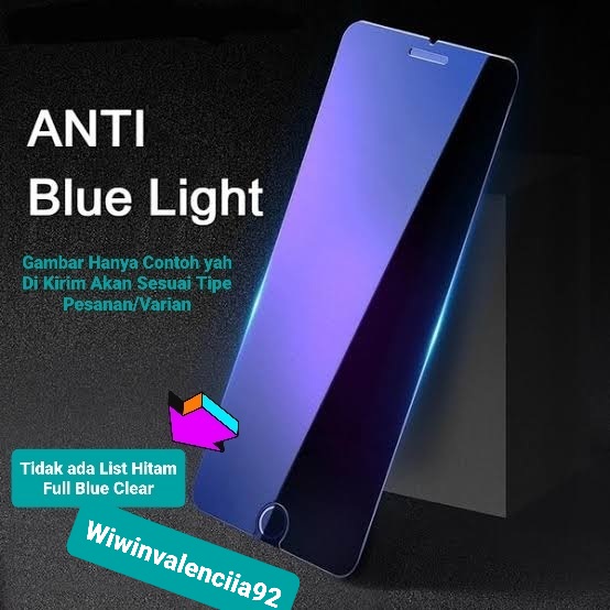 Kaca!! Tempered A-Bluelight A-Radiasi Full Cover Vivo Y16 Y36 Y22 Y35 V25 V25Pro V25E V23 V23E V21-4G/5G V20 V20SE V19 V17 V17Pro V15 V11i V11 Pro V9 V7+ Tempred Glass Anti Blue Light Biru Ful Coverage Lem 2022 Temperd Glas Tanpa List Hitam Plus E SE