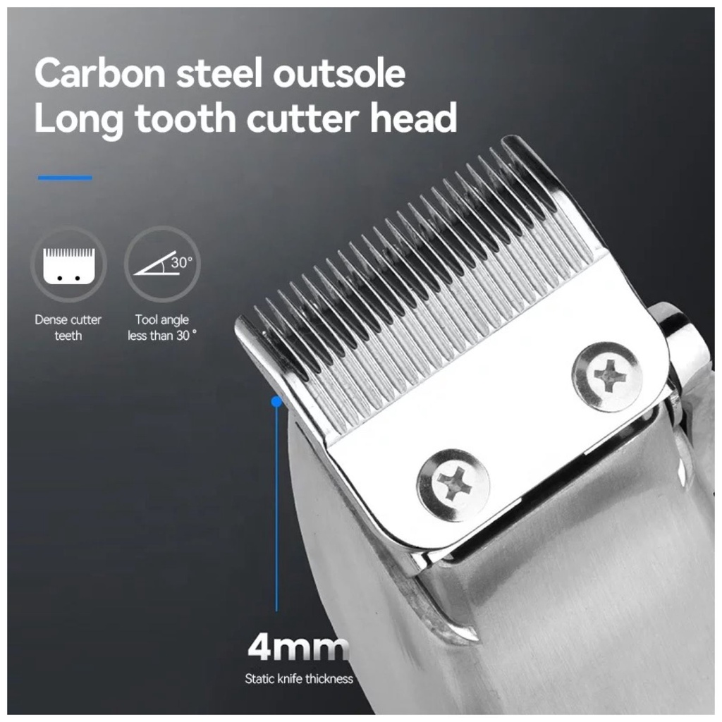 Alat Cukur Rambut Anders AD-12480 Hair Clipper Professional Tanpa Kabel Elektrik Mesin Pemotong Rambut Full Metal Cukuran AD 12480