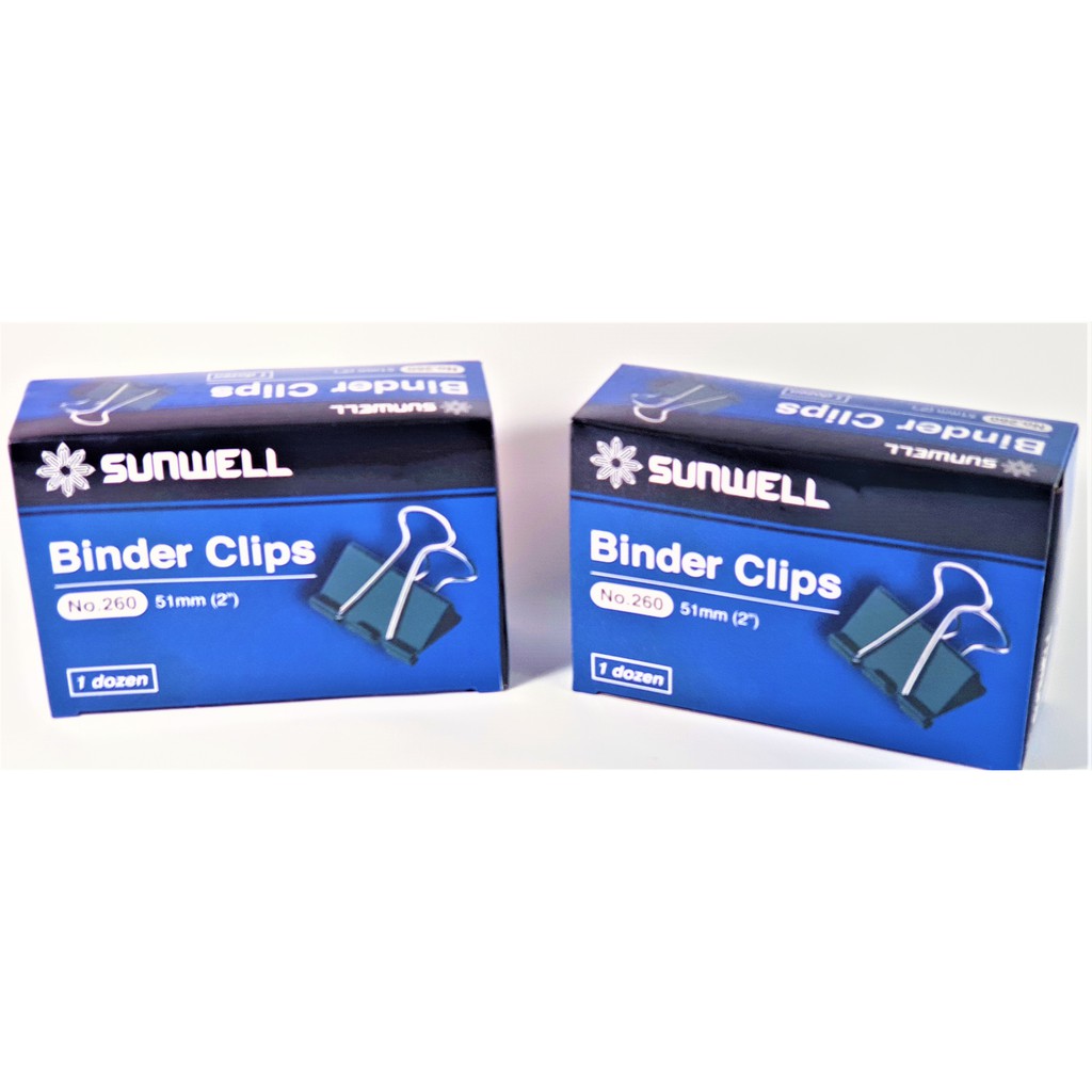 KLIP KERTAS BINDER CLIP HITAM BESAR NO.260 PENJEPIT KERTAS