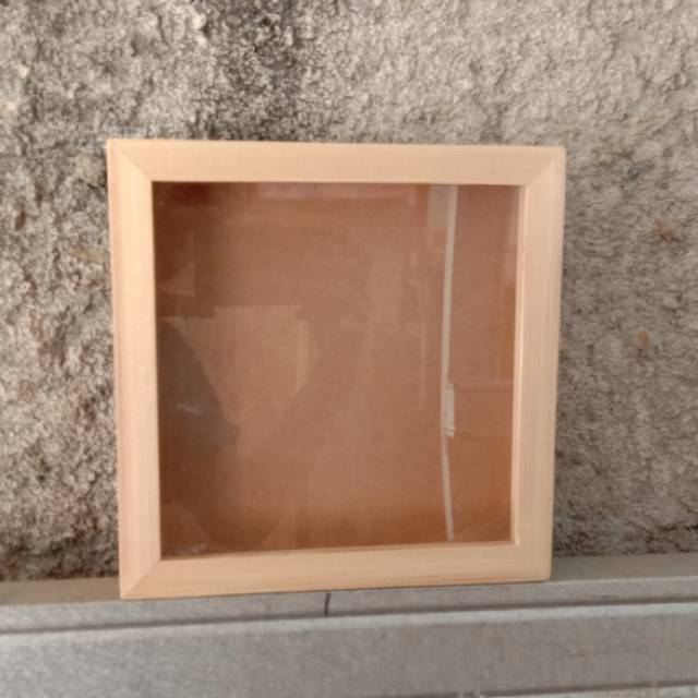 Bingkai 3D 30x30 cm Frame Box Mahar Pop Up Akrilik Transparan
