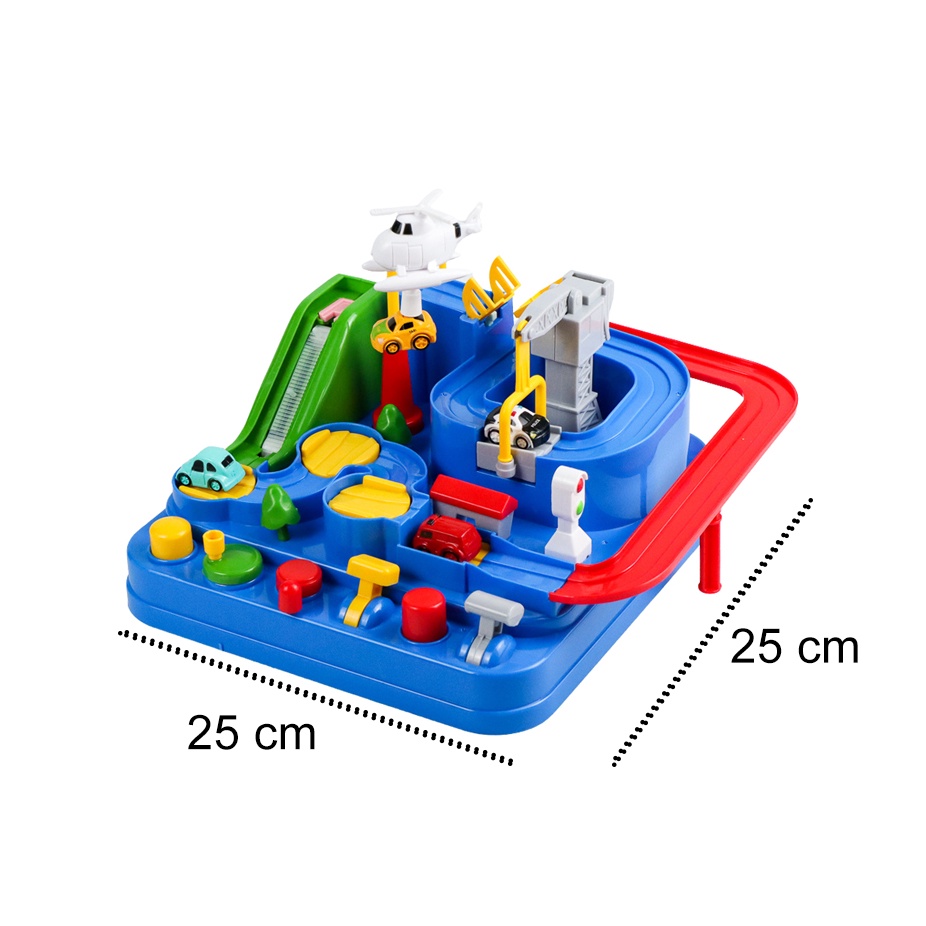 Mainan Anak Racing Car Rail Children Toy 4 Mobil - T804A - Multi-Color