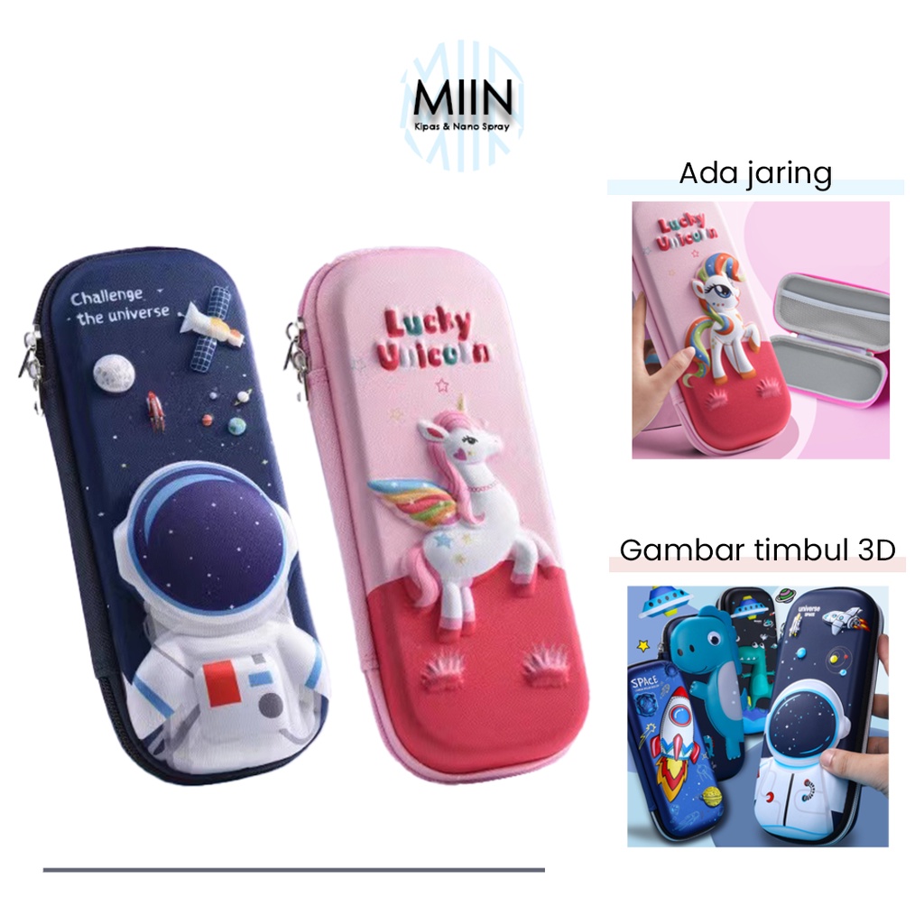 

READY Kotak Pensil 3D Anti Air Astronot Rocket Karakter Lucu Kotak Pensil Anak VIS4567
