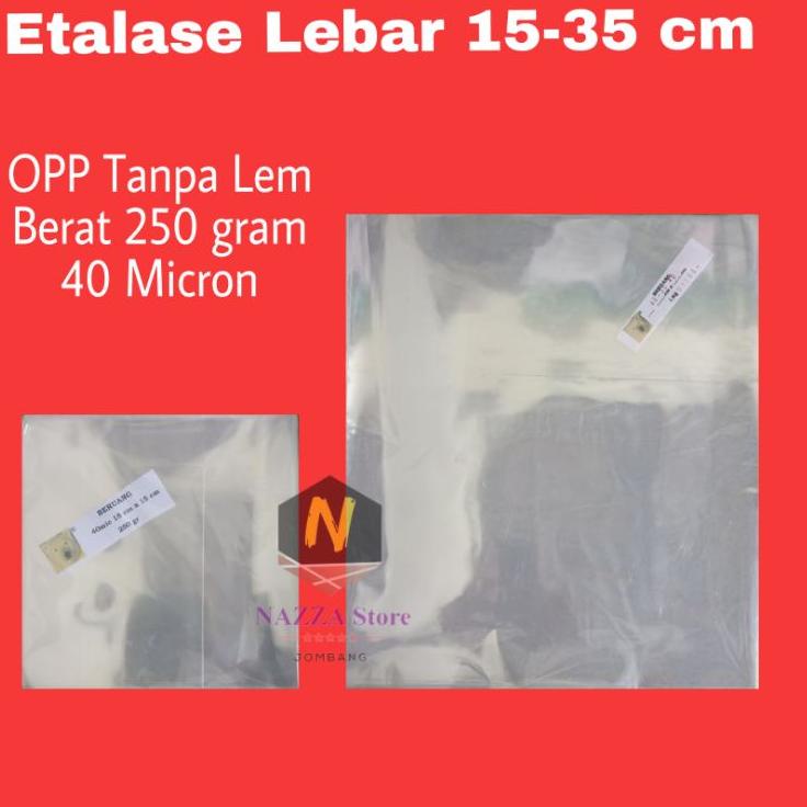 

NEW ARRIVAL 8731 Opp tanpa lem berat 250 gram lebar 15-35 cm ㅉ