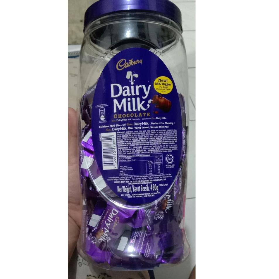 

Ready VIJR8 Cadbury Dairy milk chocolate 4.5gr 35 Terbatas