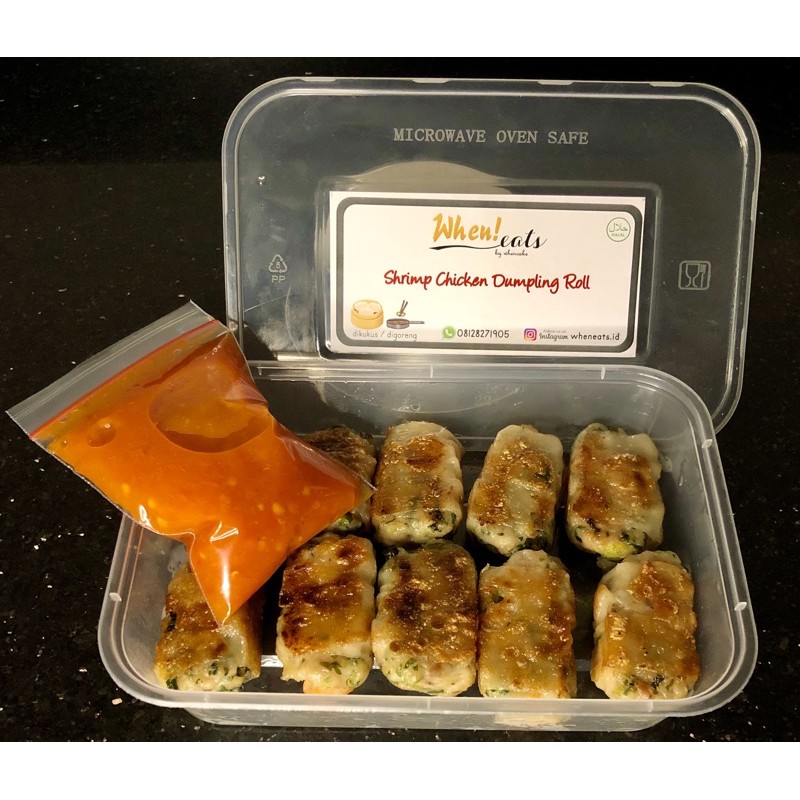 

Pan Fried Dimsum Halal : WhenEats Shrimp Chicken Dumpling Roll