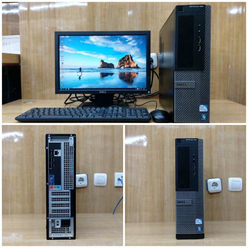 Paketan Pc Dell Optiplex 390 Intel G630 Ram 4 GB  DDR3 HDD 500 GB LCD17in Wide Murah