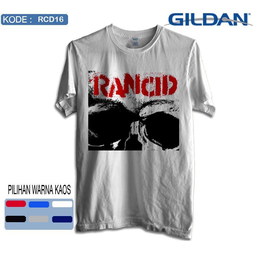 Kaos rancid band original gildan softstyle rcd16