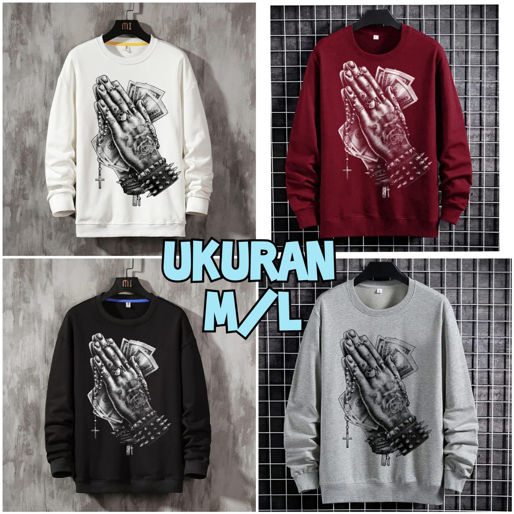 Bisa COD / Asgard777 - BAJU SWEATER DOLAR HAND / atasan lengan panjang / sweater terbaru / baju pria terlaris