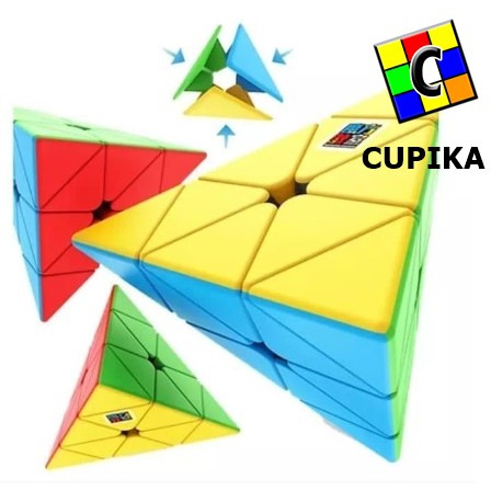 Rubik Pyraminx MoYu Meilong Pyraminx MFJS Stickerless Original Piramid