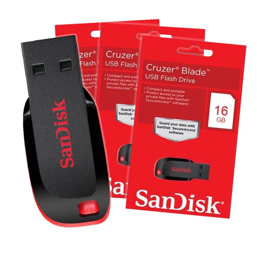 FlashDisk SanDisk 16GB - FlashDisk SanDisk 16 GB - USB Flash Drive 16G