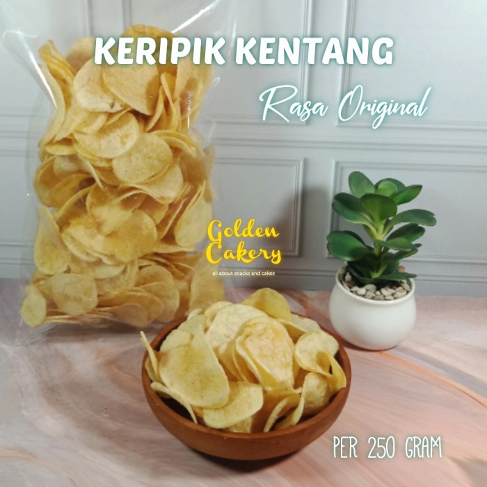 

TERLARIS KERIPIK KRIPIK KENTANG ORI ORIGINAL RENYAH GURIH TERLARIS 250GRAM