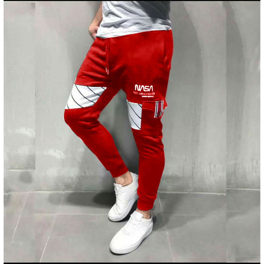 pakaian pria jogger nsa size M,L,XXL celana pria keren jogger pria terbaru - panteloni