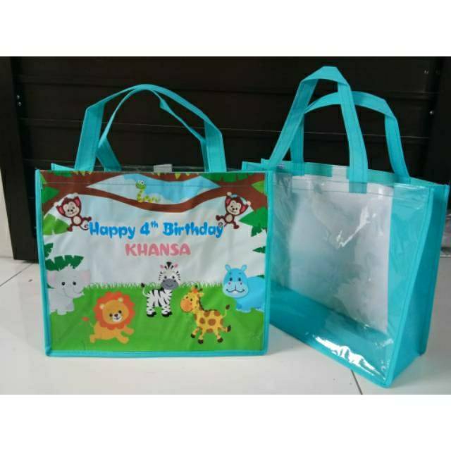 

Tas souvenir ultah kain mika Uk. 25x18x20